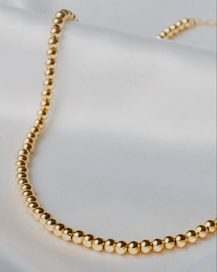 Melbourne Beaded Necklace // Gold