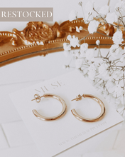 Load image into Gallery viewer, Avie Gold Hoops

